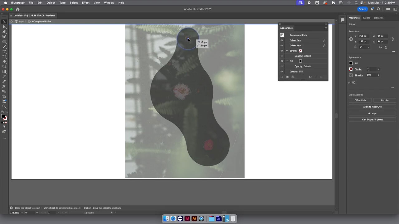 Custom masks and text wrap in InDesign